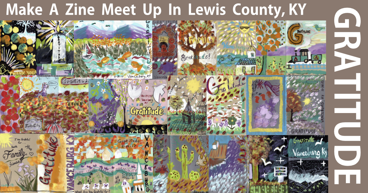 art zine meet up in lewis county - gratitude