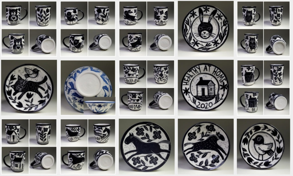 beautiful porcelain pottery