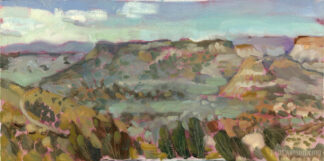plein air painting of the flaming gorge canyon by kentucky artist ken swinson