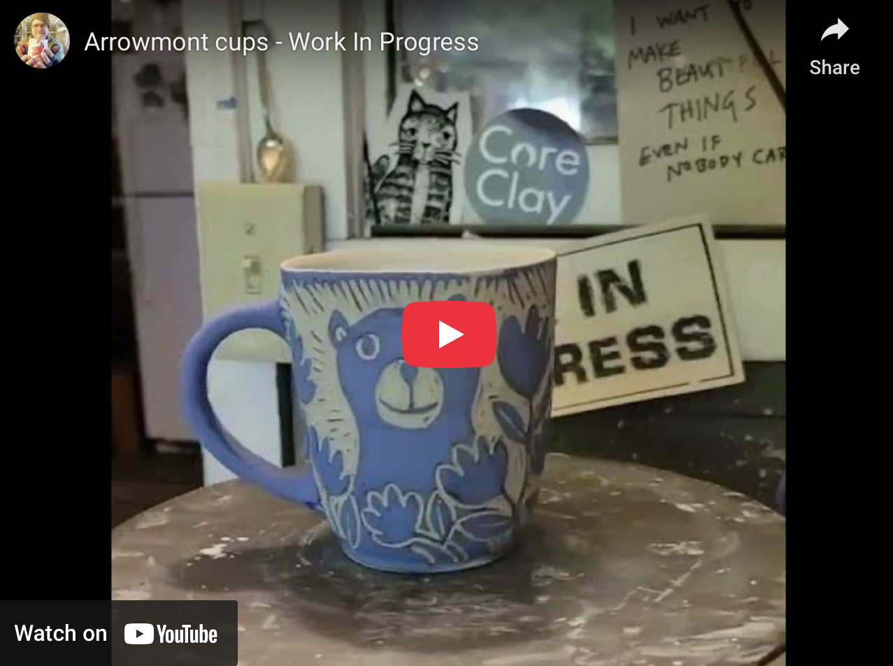 Arrowmont inspired cups – Work In Progress