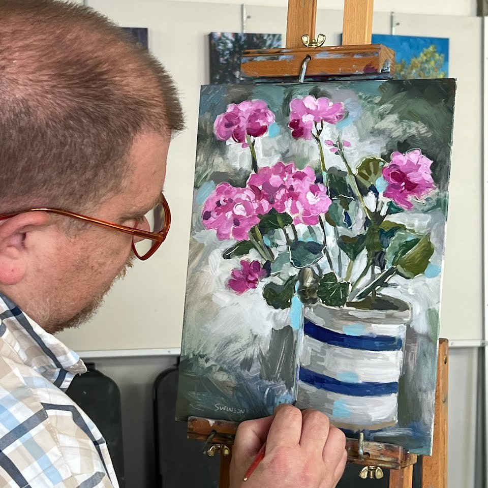 flower painting in Old Washington