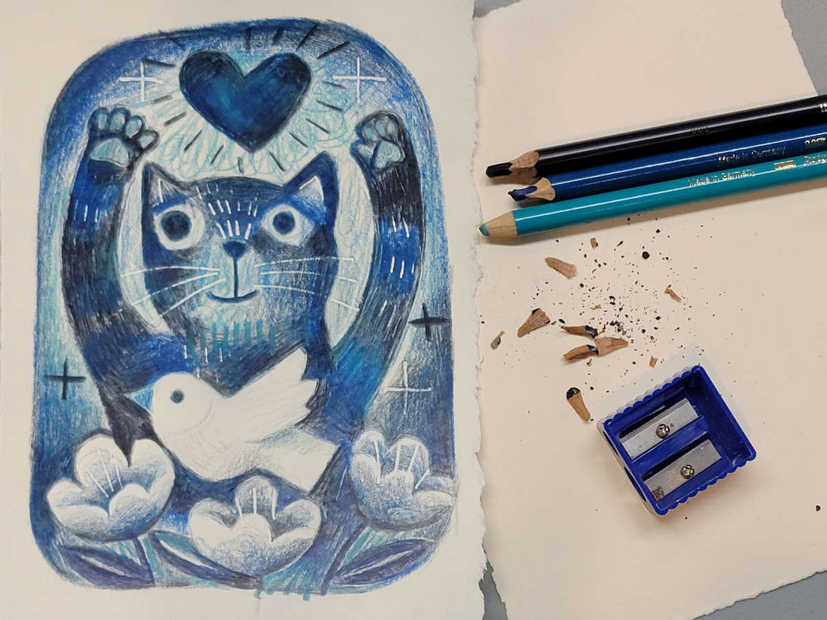 Choose Love-Colored Pencil drawing