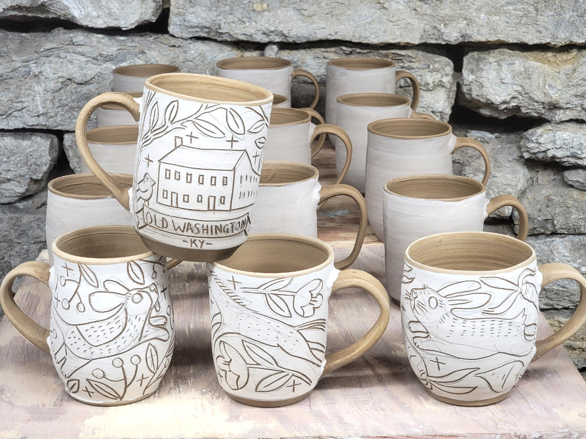 Work In Progress – making cups in Old Washington