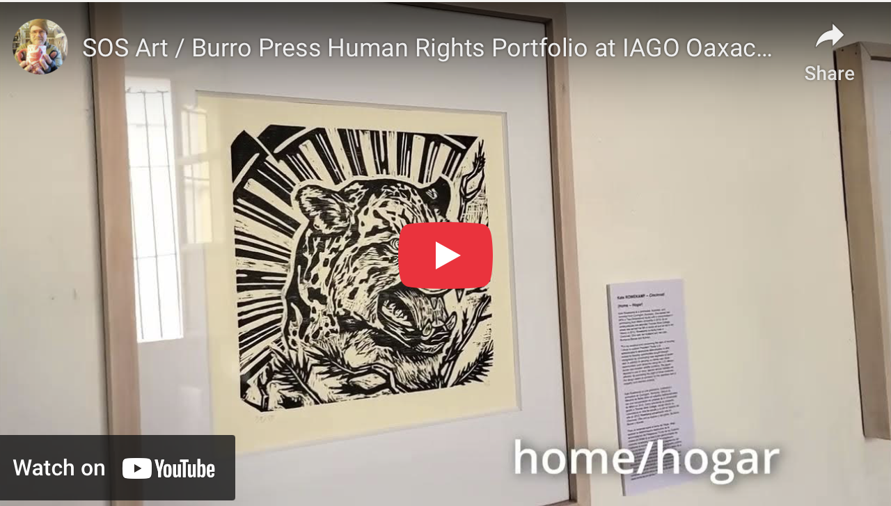 Human Rights Portfolio exhibit at IAGO Oaxaca