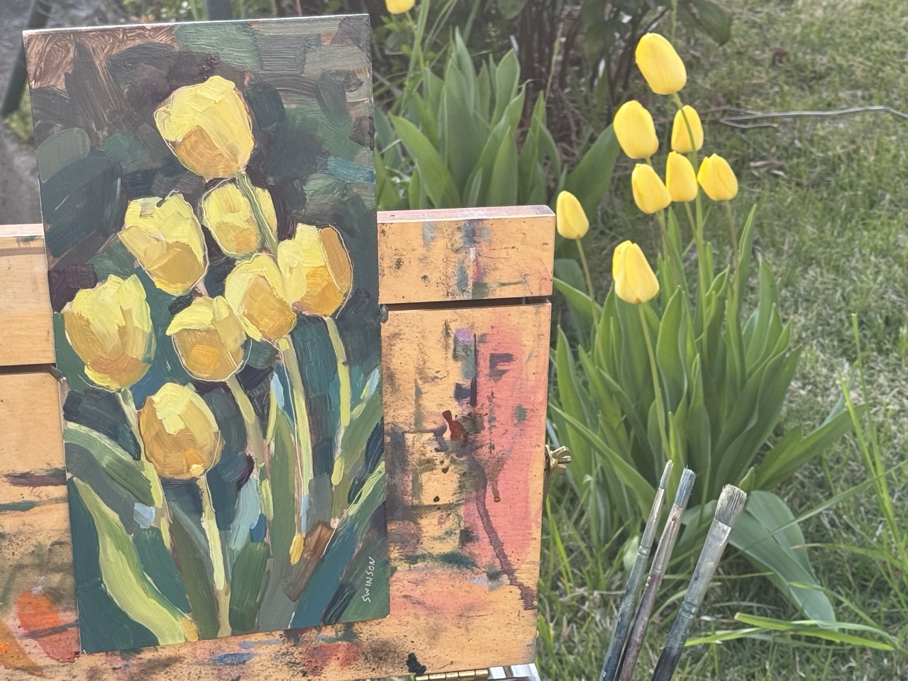 Tulip Time! plein air 25 April 2024