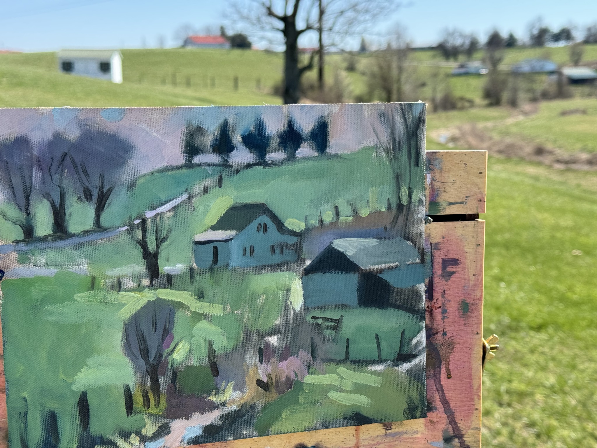 Spring Suffering – plein air – 19 March 2024