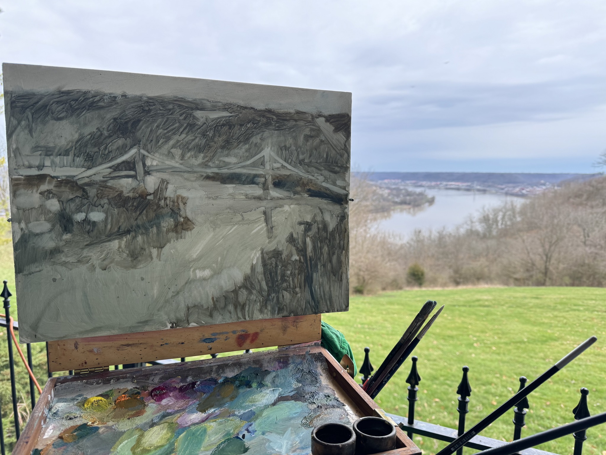 Maysville Bridge view plein Air – 8 March 2024