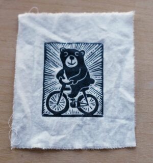 Bear on Bike Patch