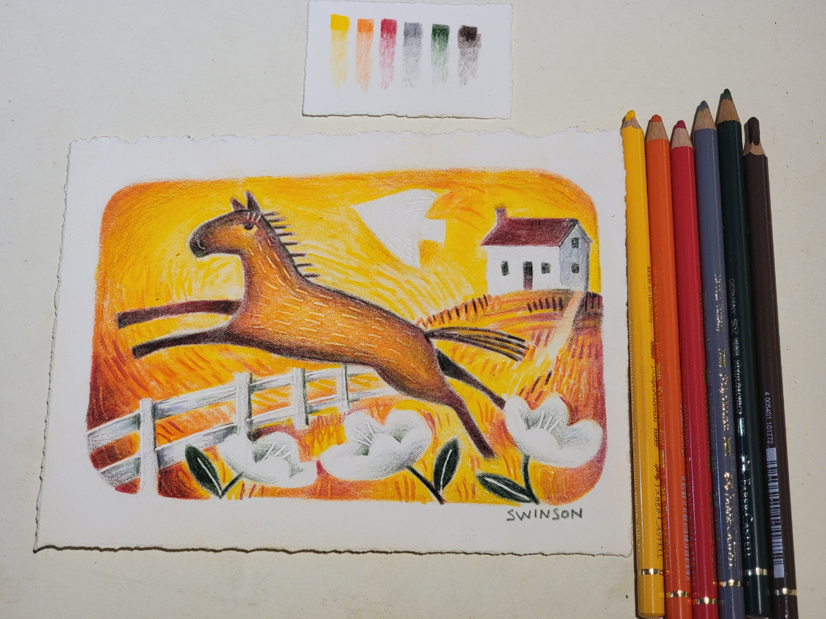 Let’s draw/learn together-horse