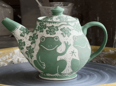 Frog Teapot – work in progress