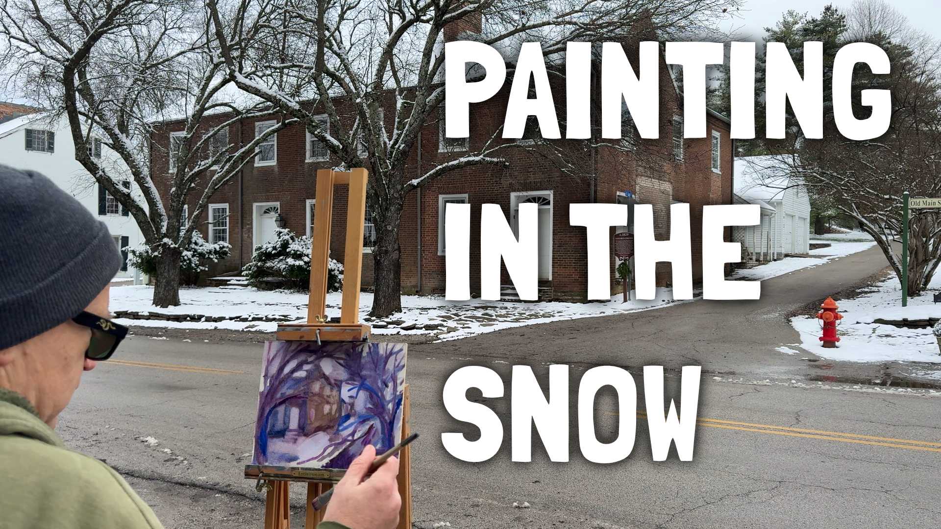 Plein Air Painting in the Snow