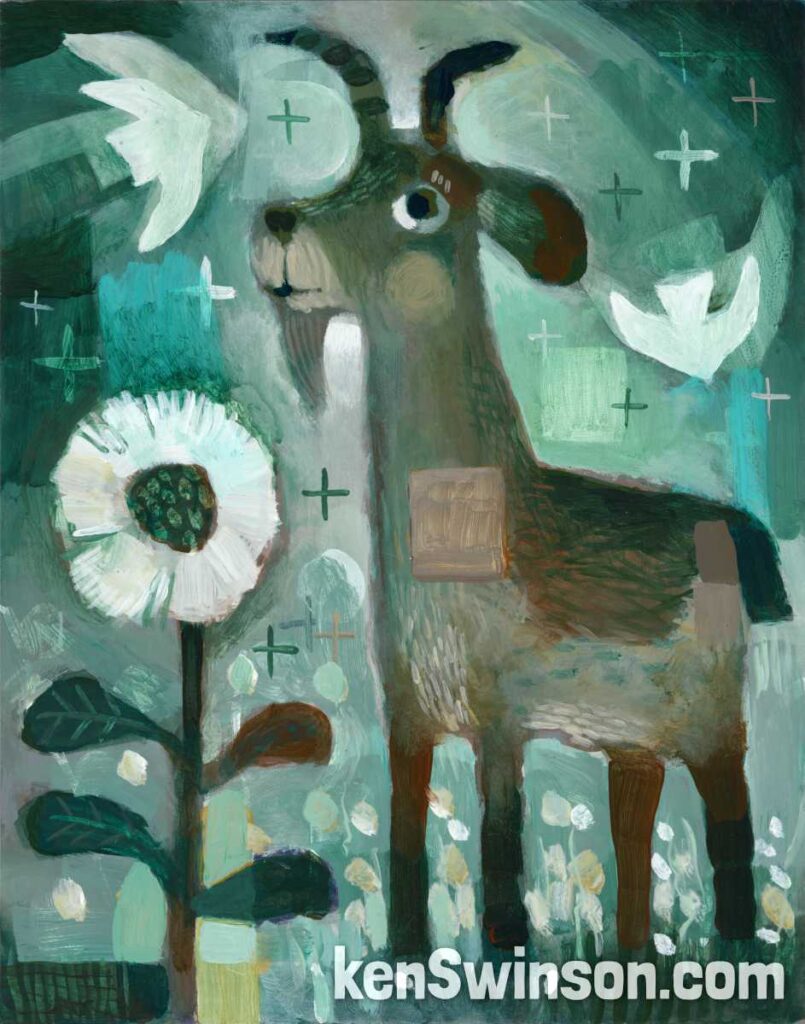 Sunflower Goat