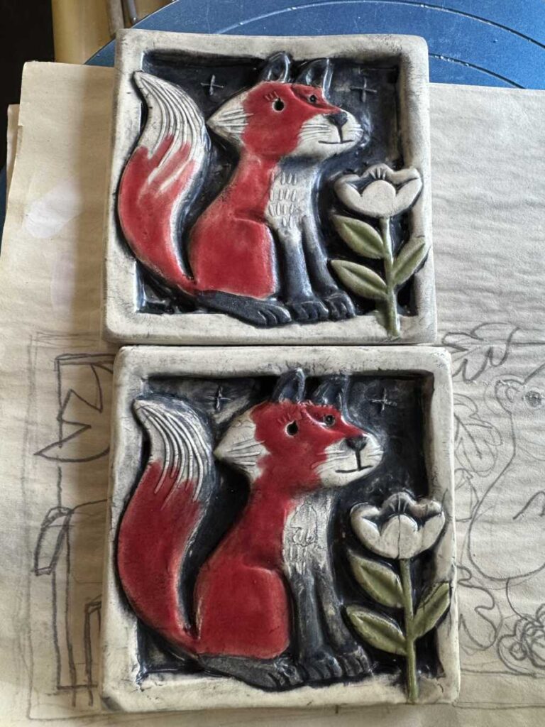 WhiteFrameFoxTiles