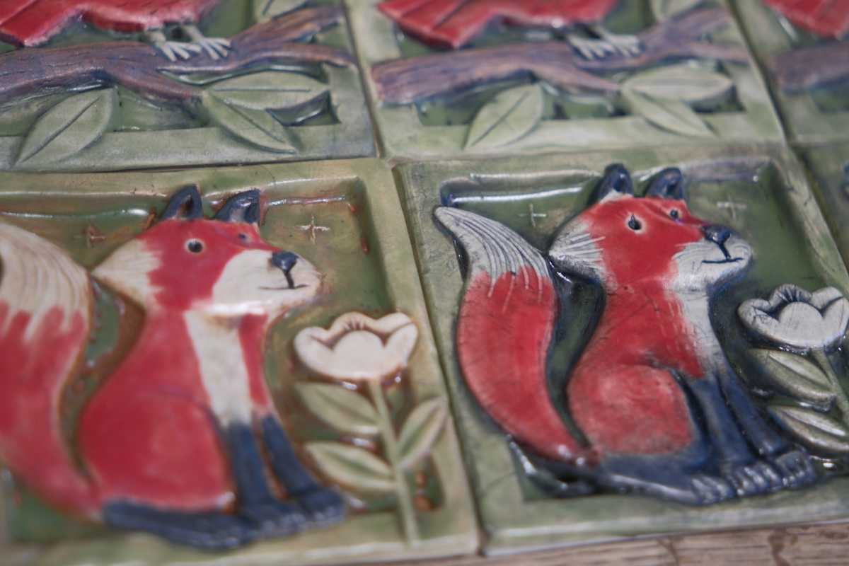 Fox Art Tile